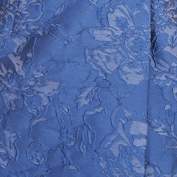 Kay Unger Blue - Edie Floral Column Gown